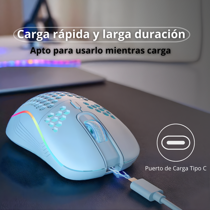 Ratón inalambrico 2.4GHz recargable USB-C